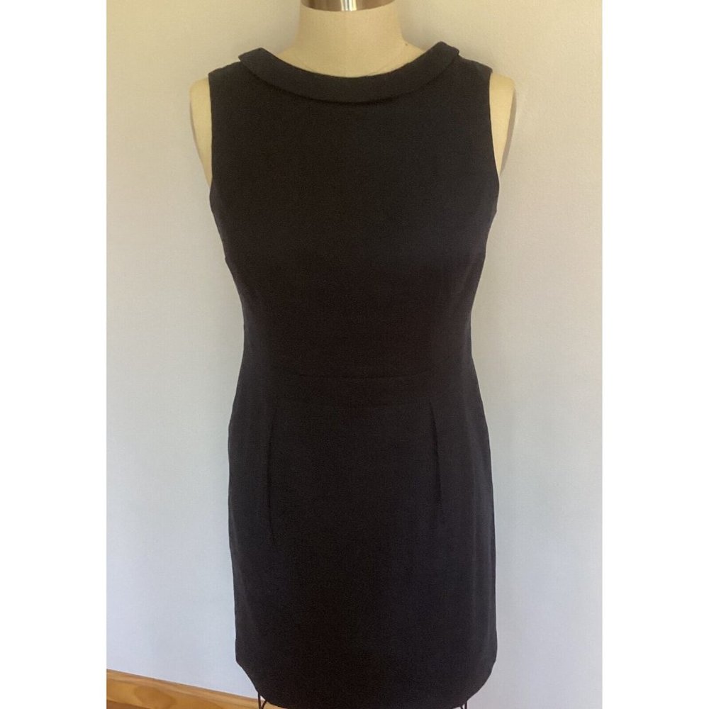Boden Martha Navy Linen Sleeveless Career Dress Size 12R/16R